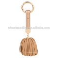 2016 korea wholesale tassels keychain leather tassels keyring for handbag